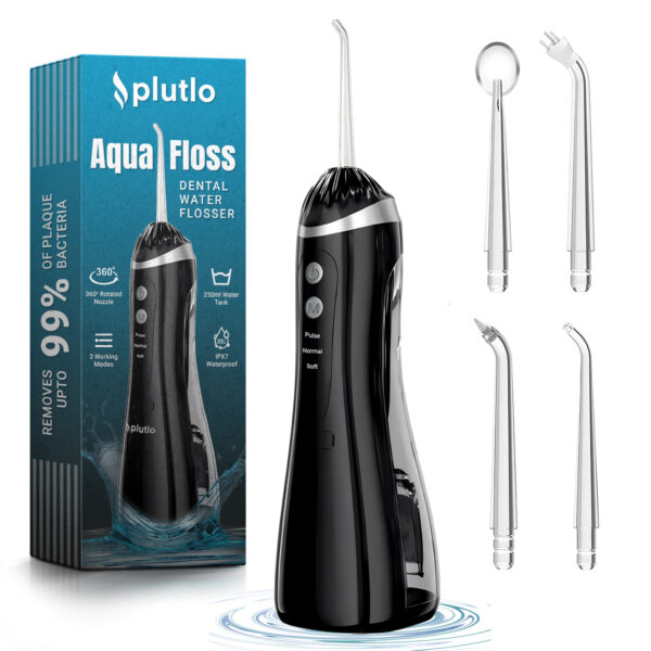 Oral Dental Water Flosser for Teeth | Black - Image 9