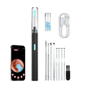 Ear Wax Removal Tool Kit with HD Camera | Black