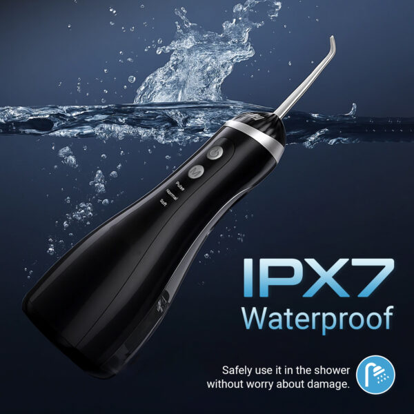 Oral Dental Water Flosser for Teeth | Black - Image 3