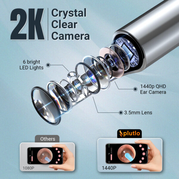 Ear Wax Removal Tool Kit with HD Camera | Black - Image 3