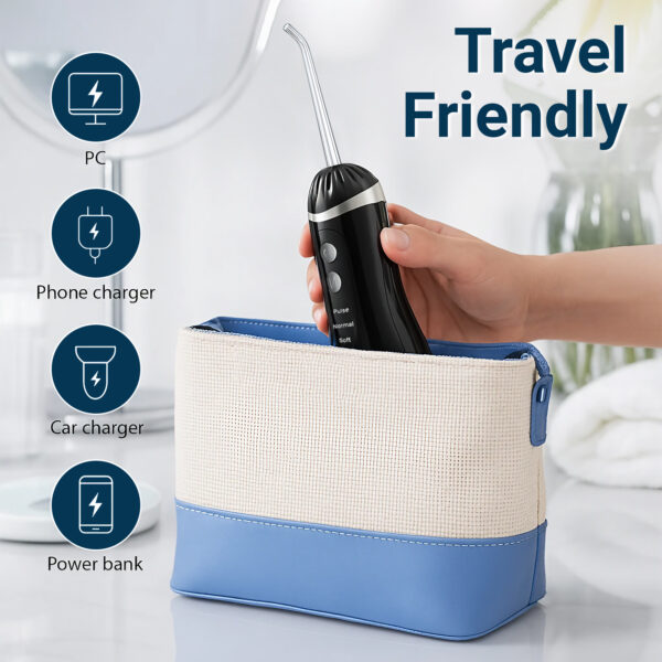Oral Dental Water Flosser for Teeth | Black - Image 8